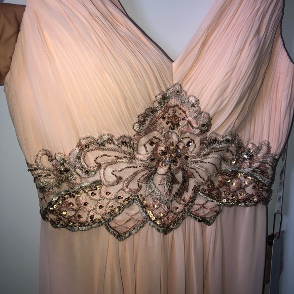 STUNNING Peach Sue Wong Dress. NWT - Picture 7 of 8